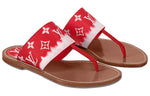 (WMNS) LOUIS VUITTON Palma Slides 'Red Monogram' 1A7TRA