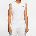 Men's Nike Pro Logo Training Tight White Vest BV5601-100