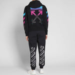 Off-White AW18 Hooded Pullover Unisex Black OMBB037F181920051088