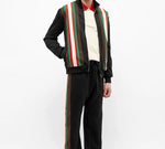 Gucci Vintage Plain Knit Zip-Up Jacket For Men Black 615731-XJCFQ-1060