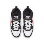 (GS) Nike Court Borough Mid 2 'White Black University Red' DO5889-161
