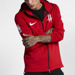 Nike Player Edition houston rockets Solid Color Zipper hooded Jacket Red 899843-657