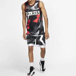 Air Jordan Paris Saint-Germain Mesh Cloth Jersey 'Black Infrared 23' BQ8357-010