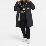 Men's Air Jordan Hooded Long Black Jacket CK8909-045
