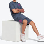 adidas originals Kevin Lyons Shr Solid Color Cartoon Pattern Athleisure Casual Sports Straight Shorts Navy Blue HC7115