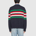 Gucci Alpaca Wool Stripe Crew Knit 'Navy' 633614-XKBIP-4804