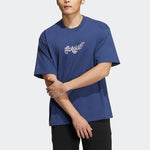 adidas originals Alphabet Printing Sports Short Sleeve Unisex Blue H49560