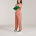 adidas x Stella Mccartney Crossover Logo Alphabet Printing Bundle Feet Sports Pants/Trousers/Joggers Orange IB5907