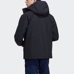 Men's adidas 3in1 Dwn Jkt Outdoor 3 In 1 Detachable Sports Hooded Down Jacket Black H20772