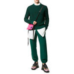 Men's Off-White logo Stripe Knit Green OMHE043E20KNI0015700