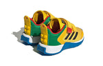 (TD) adidas DNA x LEGO Two-Strap Hook-and-Loop Shoes 'Yellow Black Shock Blue' HQ1308