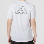 adidas Rn Icn 3B T Athleisure Casual Sports Large Logo Round Neck Short Sleeve White HC0407