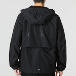 Men's adidas Mh Lite Wvjkt Athleisure Casual Sports Hooded Solid Color Woven Jacket Autumn Black HM2976