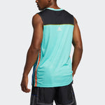 adidas Hrdn Tank Logo Gym Training Basketball Sports Vest Green GP9792