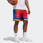 Men's adidas Basketball Sports Fluorescence Red Shorts H16552