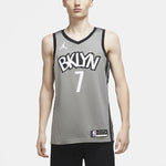 Air Jordan NBA Sports Basketball Vest 2020 Season Brooklyn Nets Durant 7 Jersey Gray CV9469-005