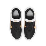 (GS) Nike Team Hustle D10 FlyEase 'Black White Metallic Gold' DD7303-002