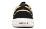(WMNS) Skechers Street Trax Low-Top Canvas Shoes Black 155382-BLK