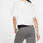 (WMNS) Nike Nsw Rebel Crop Short Sleeve White BV7171-100
