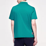 FILA Contrasting Colors Alphabet Printing Tennis Short Sleeve Polo Shirt Green A11M123153F-GN