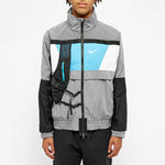 Men's Nike ISPA Series 3M Reflective Zipper Pocket Casual Jacket Windbreaker Gray 'Wolf Grey Black Blue' CD6368-012
