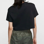 (WMNS) Nike Alphabet Printing Short Sleeve Black BV7171-010
