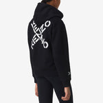(WMNS) KENZO FW20 Alphabet Printing hooded Zipper Hoodie Black FA62BL8004MS-99