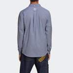 adidas originals x HUMAN MADE Crossover Embroidered Long Sleeves Shirt Blue GM4633