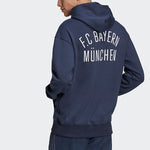 adidas FCB SSP Bayern Munich Soccer/Football Sports Pullover Navy Blue FR3986