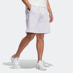 adidas neo Solid Color Lacing Casual Straight Shorts Unisex Purple HS6824