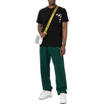 Men's Off-White SS22 Stripe Alphabet Printing Short Sleeve Version Black OMAA128C99JER0011001