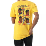 Vans Michael Pevory Retro Printing Short Sleeve Couple Style Yellow VN0A4RP785W