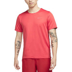 Nike Dri-FIT Wild Run Rise Back Printing Running Sports Quick Dry Breathable Short Sleeve Red DD5356-605