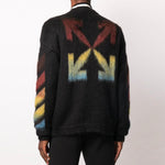 Off-White Gradient Slogan Logo Sweater Men's Black OMHA036F20KNI0011087