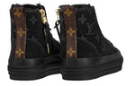 (WMNS) LOUIS VUITTON Stellar Ankle Sneakers 'Black Monogram' 1A95VN