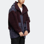 adidas Patch Fleece Cargo Jacket 'Cream White' HN9018