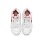 (PS) Nike Court Borough Mid 2Velcro 'White Pink Glaze' CD7783-105