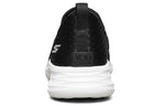 (WMNS) Skechers You Wave Sports Shoes Black/White 132000-BKW