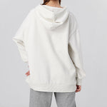 (WMNS) PUMA Classics Oversized logo Printing Plus Fleece Keep Warm Hoodie Grey 530280-05