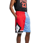 Air Jordan Drawstring Casual Sports Shorts Red Blue Splicing CZ2505-448