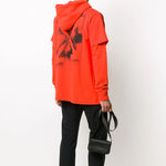 Men's Off-White Arrow Logo Orange Red OMBB051E20FLE0012010