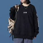 Li-Ning Unisex Logo Embroidery Round-Neck Sweatshirt 'Black' AWDRC75-1