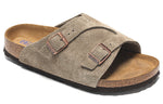 Birkenstock Zrich Series Cowhide Suede Fashion Beige Version Sandals 1009533