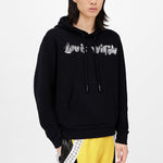 Men's LOUIS VUITTON SS22 Logo Printing Long Sleeves Autumn Black 1A9SVU