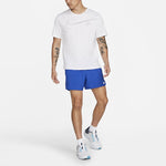 Men's Nike Large Logo Sports Training Breathable Quick Dry Round Neck Short Sleeve White T-Shirt DM4812-100