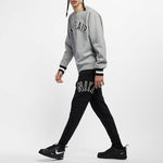 Nike Casual Sports Slim Fit Fleece Long Pants Black AR1825-010