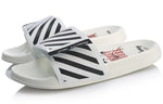 (WMNS) Li-Ning Sports Fashion Series Disney Mickey Crossover Lightweight Stylish White Black Slippers AGAQ024-3