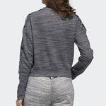 (WMNS) adidas Short Round Neck Pullover Sports Gray GE1131