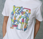 Vans OTW LICKPALIK Cartoon Printing Short Sleeve Couple Style White VN0A4RAVWHT
