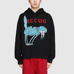 Men's Gucci x Freya Hartas Crossover FW21 Animal Printing Drawstring Black 646953-XJDJN-1082